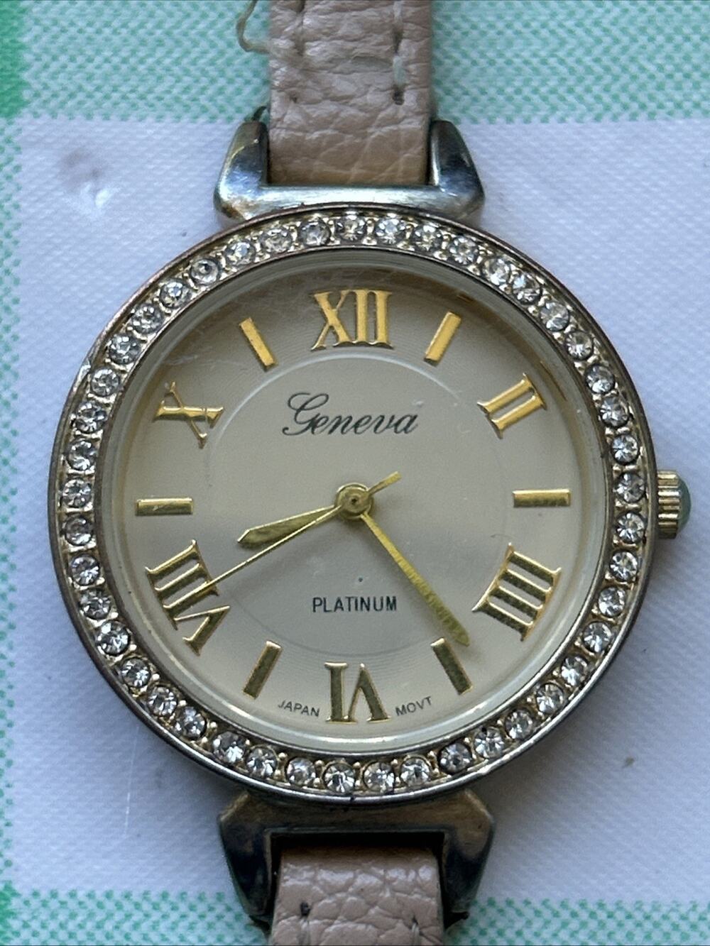 Geneva Beige Dial And Band Women’s Quartz Watch